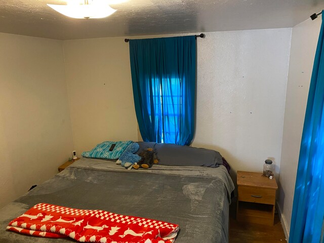 bedroom featuring hardwood / wood-style floors