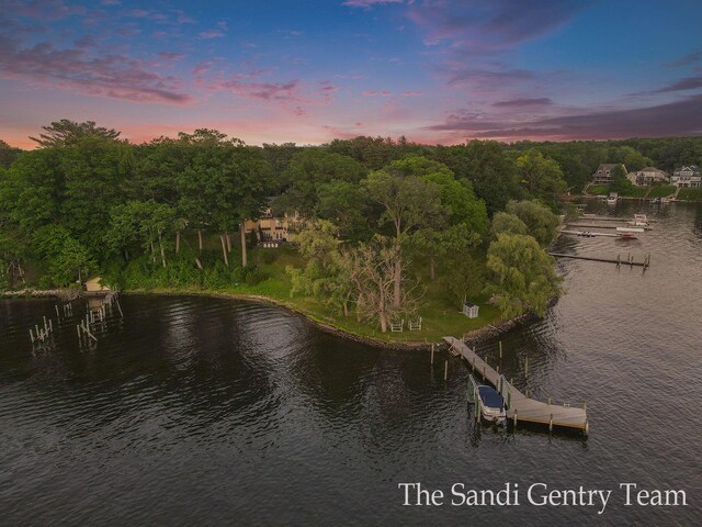 18635 N Fruitport Rd, Spring Lake, MI 49456 - water view with a dock