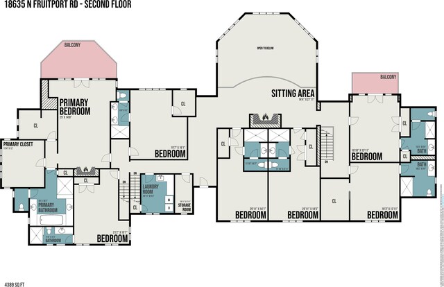 18635 N Fruitport Rd, Spring Lake, MI 49456 - floor plan / room layout