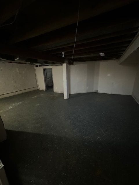 view of basement