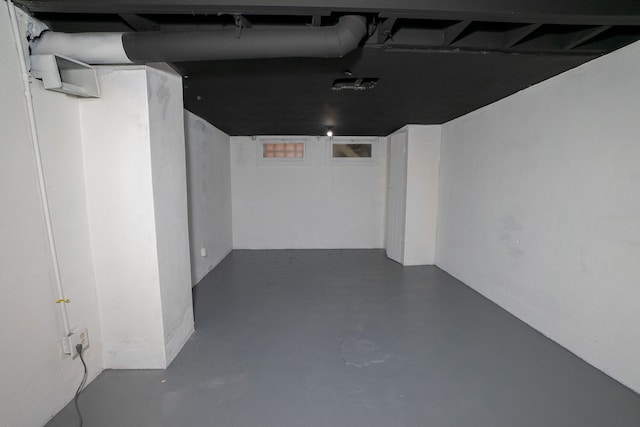 view of basement