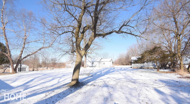 view of snowy yard