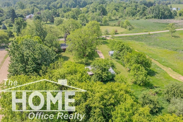 8102 Britton Rd, Perry, MI 48872 - aerial view of sparsely populated area with property boundaries highlighted