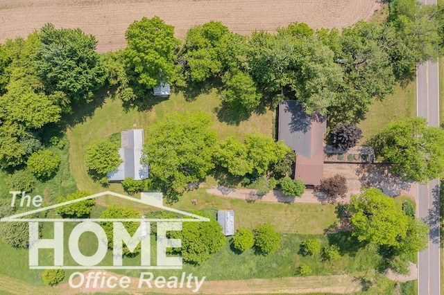 8102 Britton Rd, Perry, MI 48872 - aerial view of property and surrounding area with property parcel outlined