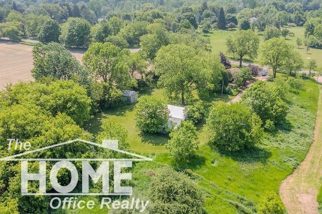 8102 Britton Rd, Perry, MI 48872 - aerial view of property's location with property boundaries highlighted