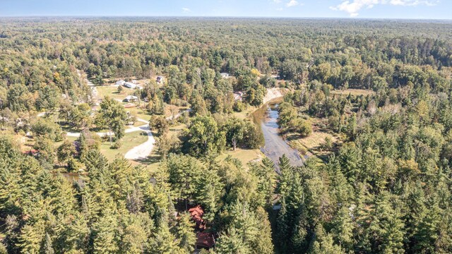 4281 Franklin Trl, Sterling, MI 48659 - aerial overview of property's location featuring a heavily wooded area