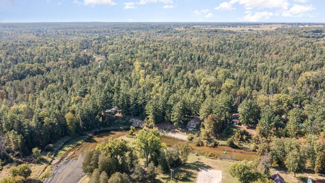 4281 Franklin Trl, Sterling, MI 48659 - aerial overview of property's location featuring a forest