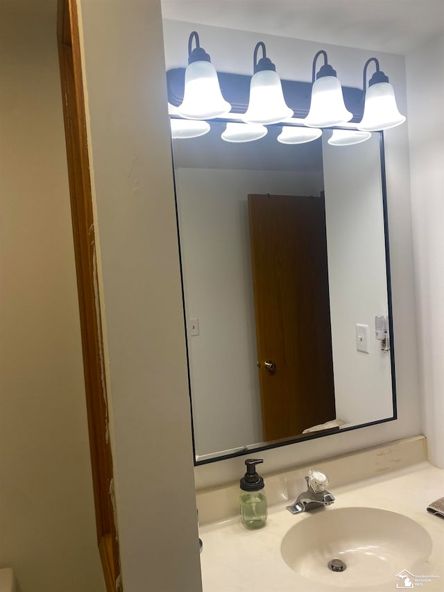 bathroom with vanity