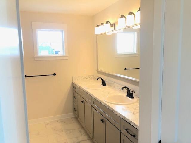 bathroom with vanity