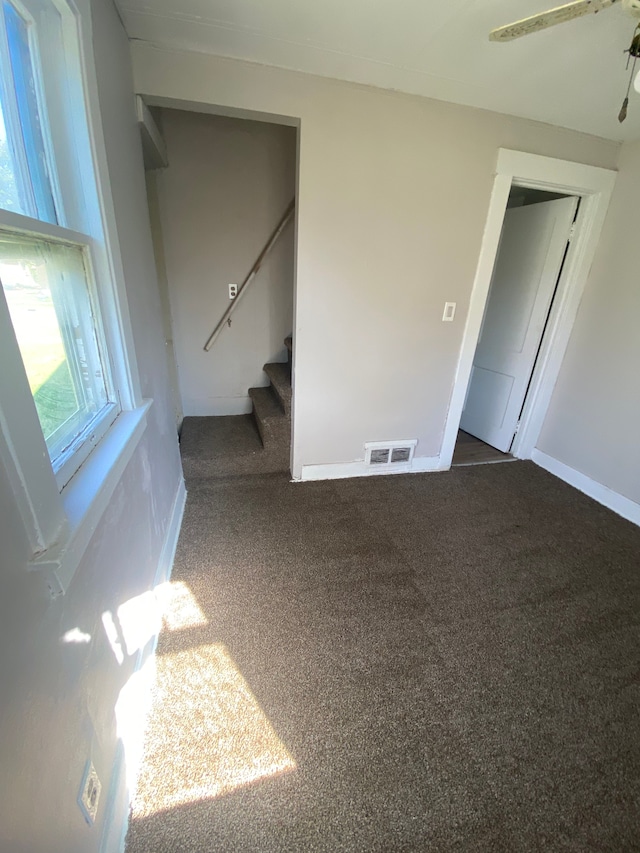 view of carpeted empty room