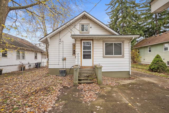 view of bungalow