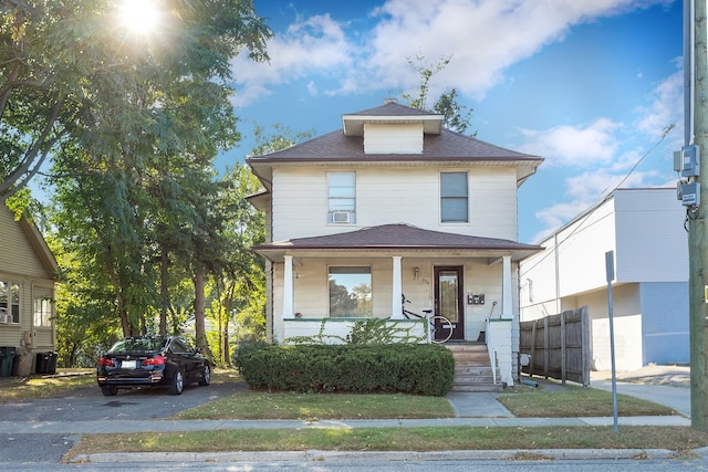 view of front of house featuring covered porch