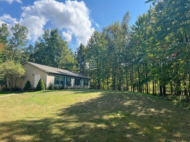 9996 N Chippewa Rd, Coleman, MI 48618 - view of grassy yard with entry steps