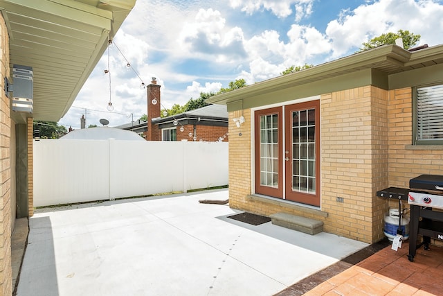 view of patio / terrace featuring grilling area