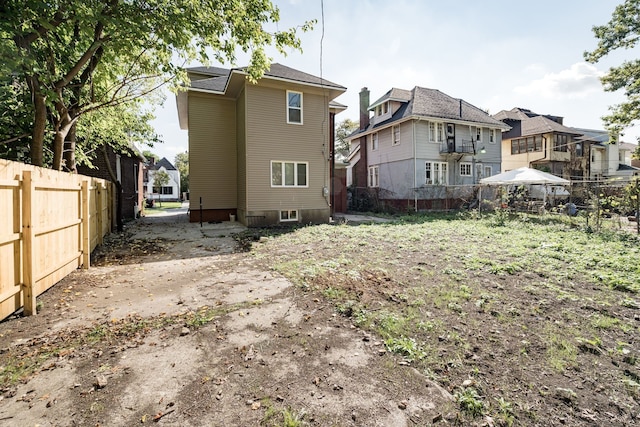 view of rear view of property