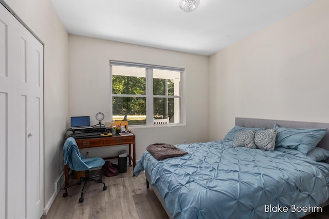 8981 Spruce Ave Unit B, Newaygo, MI 49337 - bedroom featuring wood finished floors and an office area