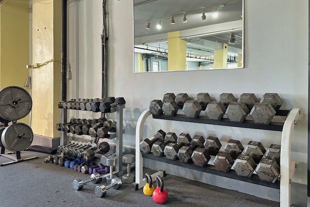 view of workout area