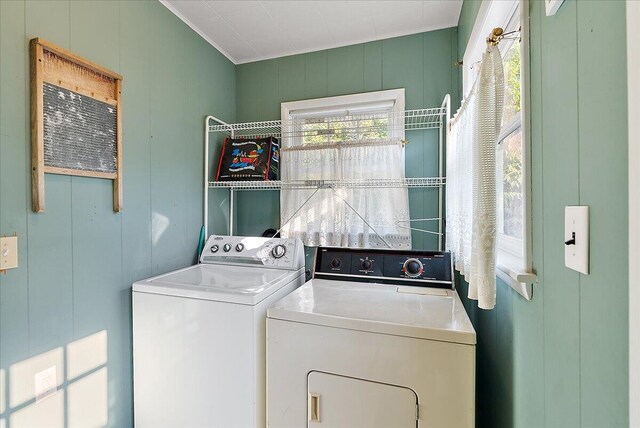 laundry area featuring laundry area and separate washer and dryer