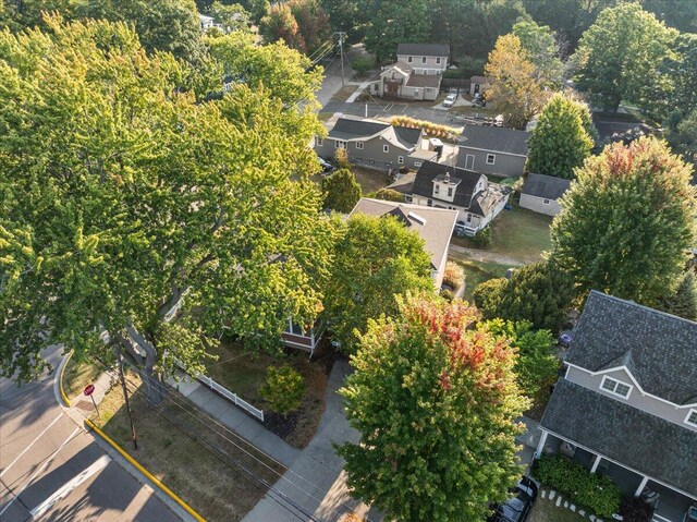 bird's eye view with a residential view