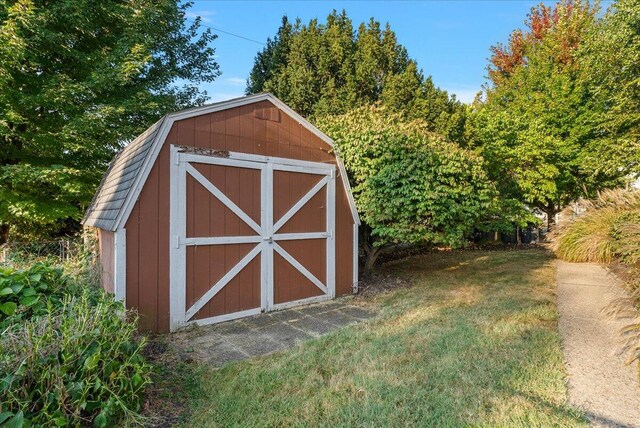 view of shed