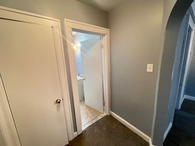 hall with baseboards