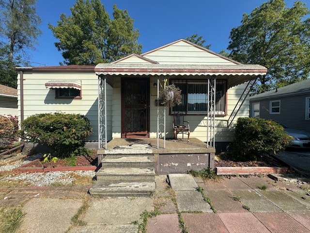 view of bungalow-style house