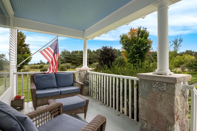5721 Broomhead Rd, Williamsburg, MI 49690 - view of patio with outdoor lounge area