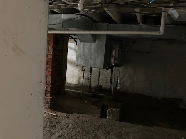 view of basement