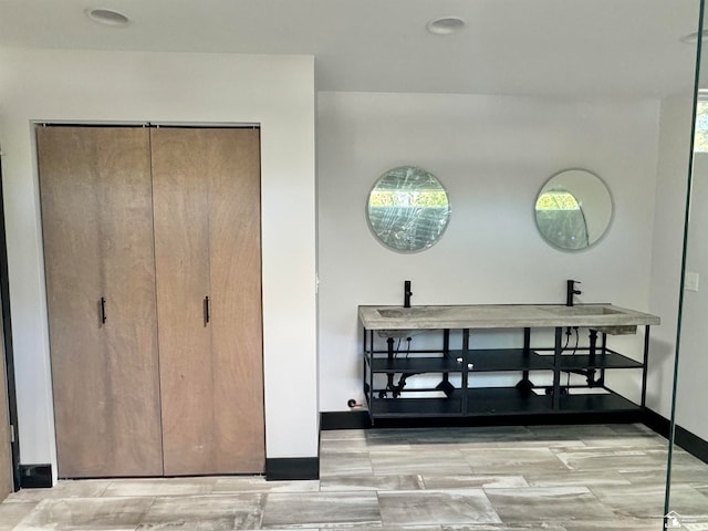 interior space with light wood-type flooring