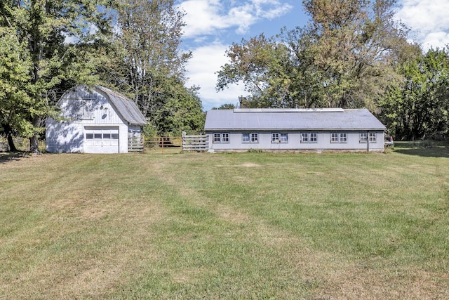 10526 Spring Arbor Rd, Spring Arbor, MI 49283 - view of front of property with a detached garage and an outdoor structure