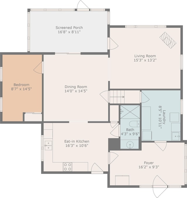 10526 Spring Arbor Rd, Spring Arbor, MI 49283 - floor plan / room layout