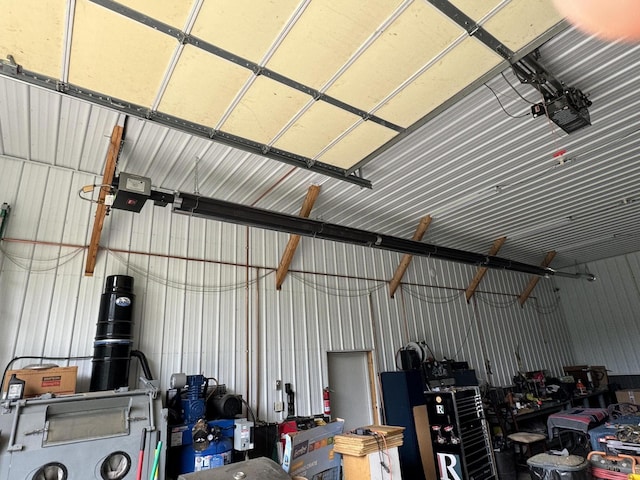 5295 Belding Rd NE, Rockford, MI 49341 - garage featuring metal wall