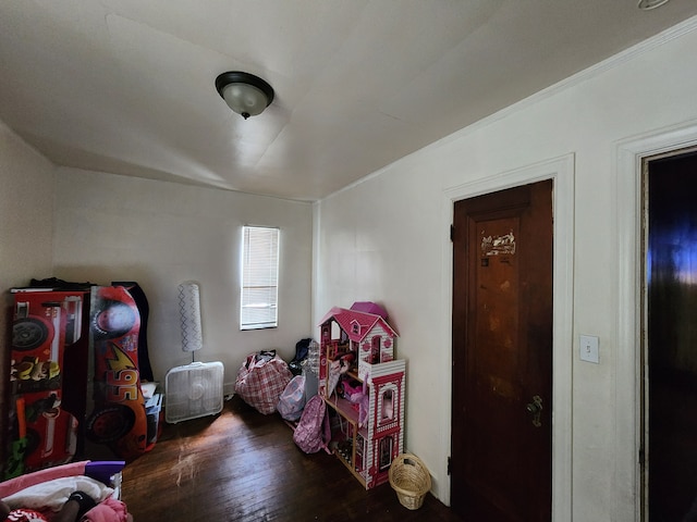 16510 Littlefield St, Detroit, MI 48235 - rec room featuring wood finished floors and crown molding