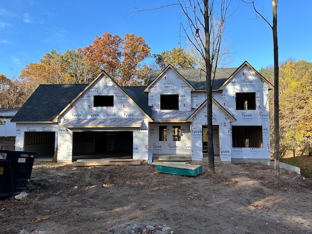 view of unfinished property