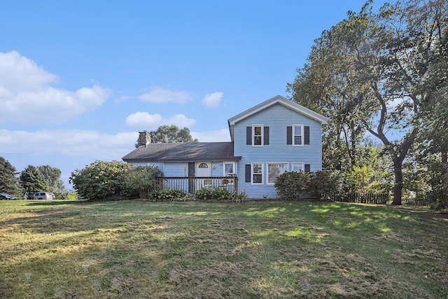 exterior space featuring a front lawn