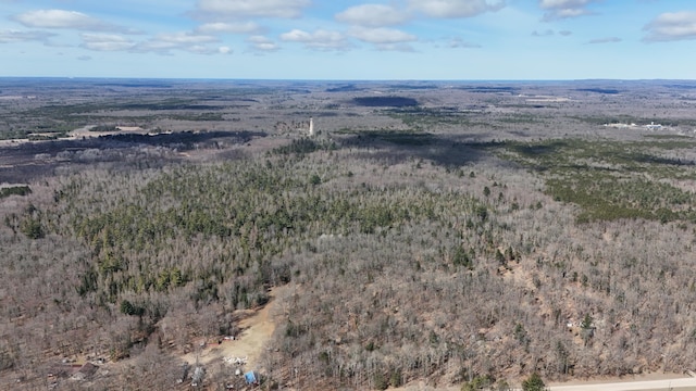 3376 Swihart Rd, Brethren, MI 49619 - aerial overview of property's location with a heavily wooded area