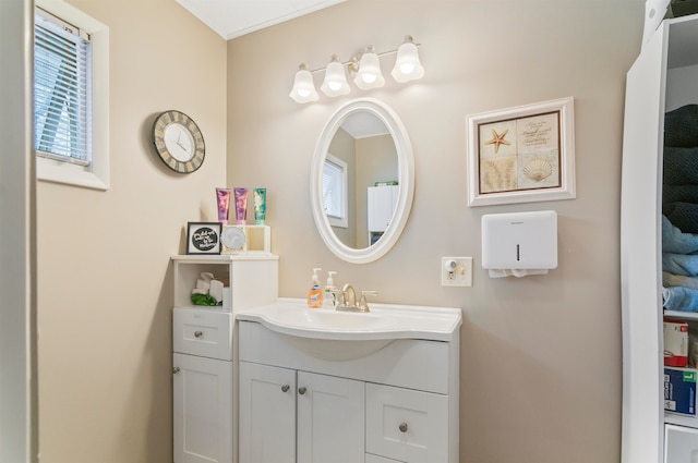 bathroom featuring vanity