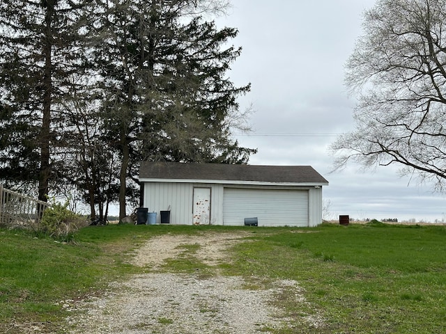 view of outdoor structure featuring a garage