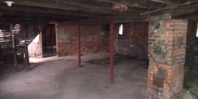 view of basement