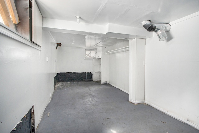 view of basement