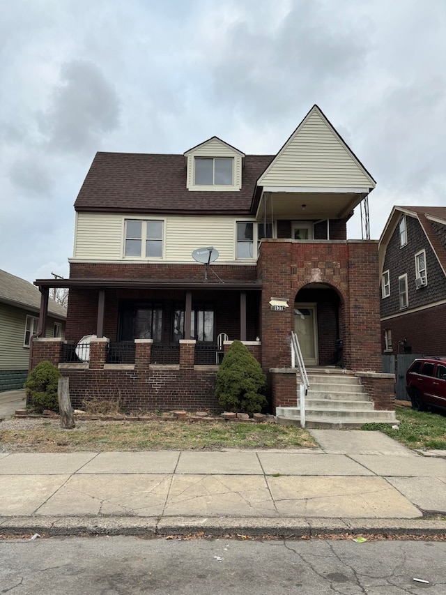 view of front of house featuring a porch