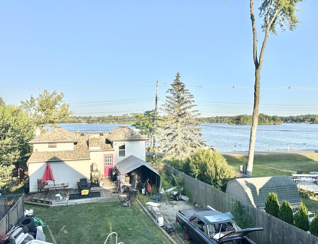 2715 Duck Lake Rd N, Highland, MI 48356 - view of yard featuring a water view