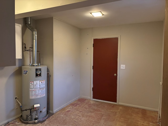 utilities featuring gas water heater