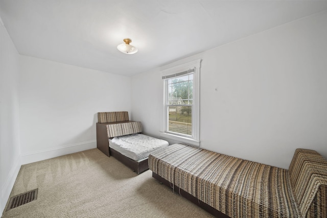 bedroom featuring carpet