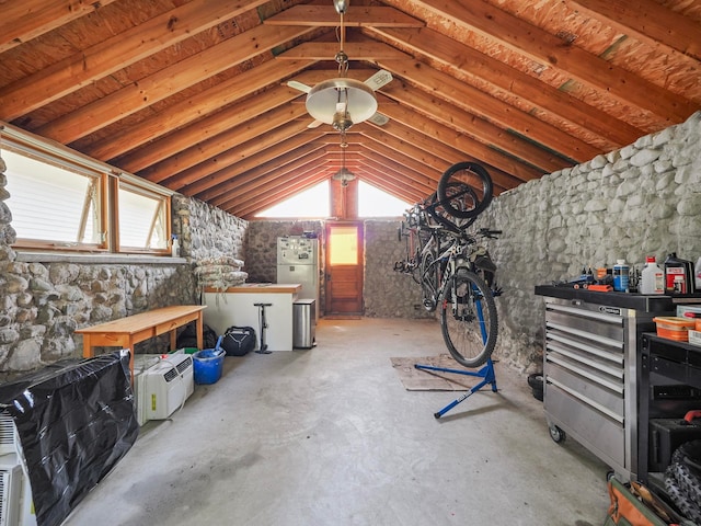 attic with plenty of natural light