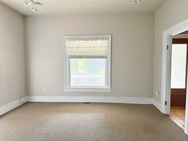 view of carpeted empty room