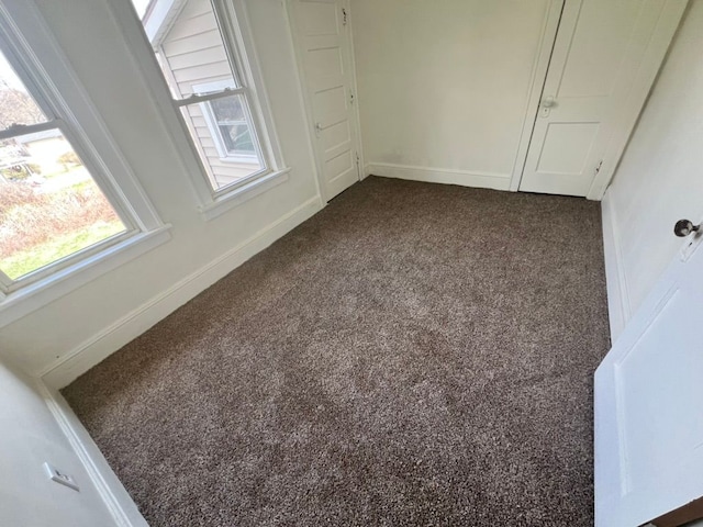 interior space featuring carpet