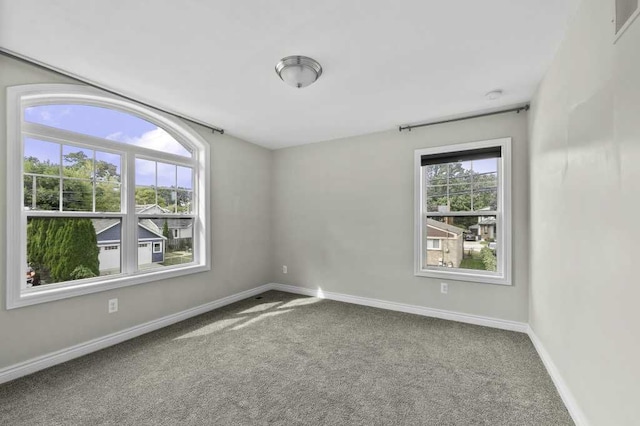 view of carpeted empty room