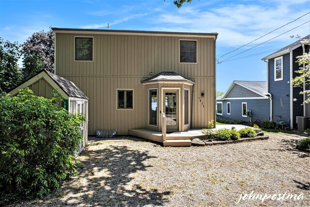 1875 Edwin Dr, Wayland, MI 49348 - view of front of property with central AC unit