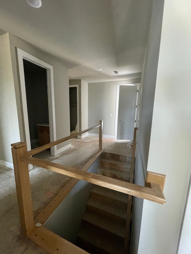 interior space with baseboards